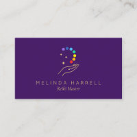 Logo De Guérison Reiki, Massage Violet Clair