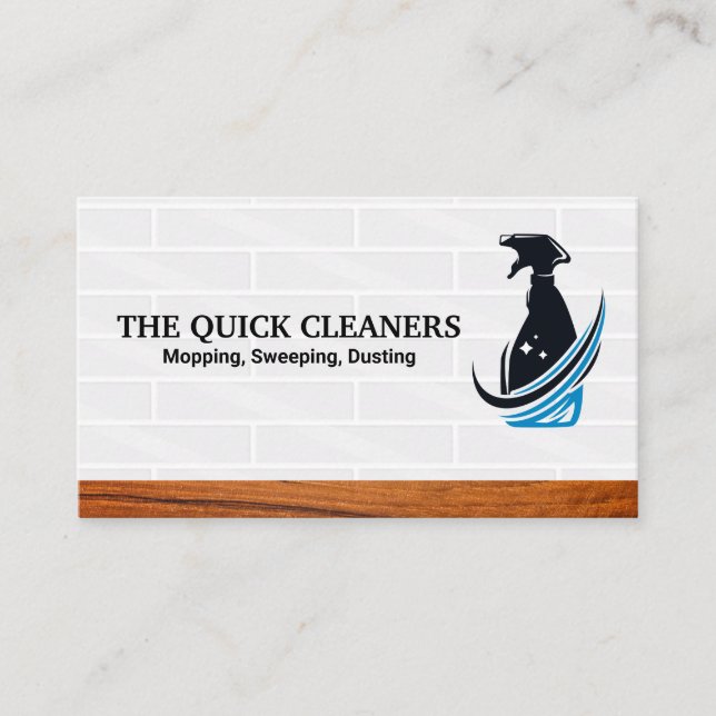 Carte De Visite Logo de Home Bubbles | Spray de nettoyage (Devant)