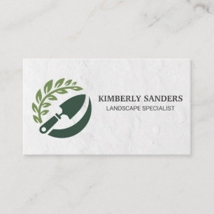 Carte De Visite Logo de jardinier Aménagement paysager Arbres