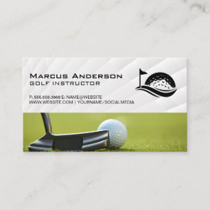 Carte De Visite Logo de la balle de golf Club House Putter