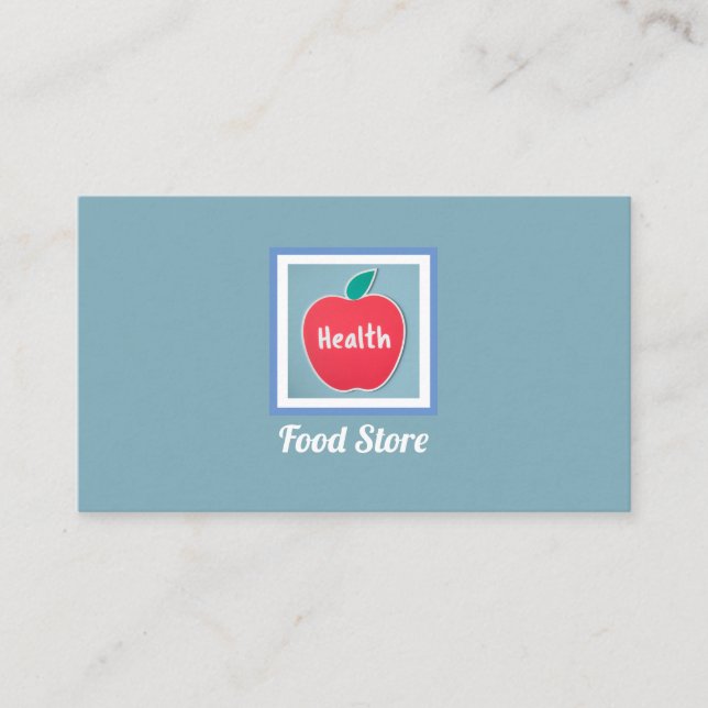 Carte De Visite Logo de la Boutique alimentaire santé (Devant)