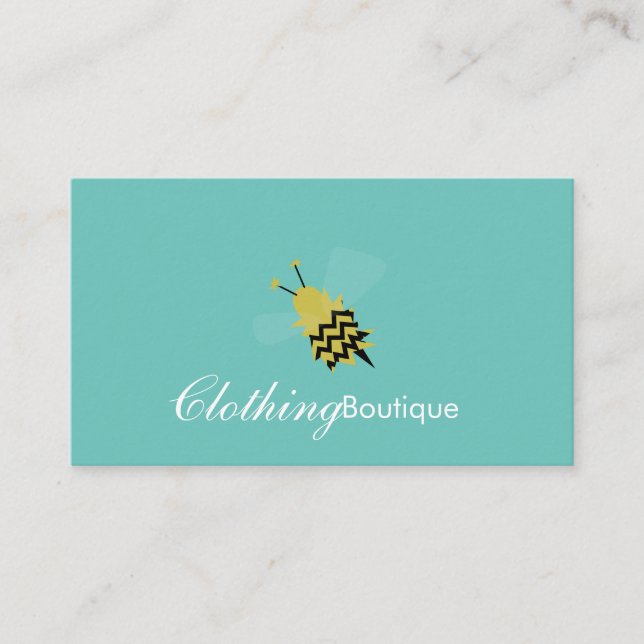 Carte de visite Logo de la boutique de vêtements B (Devant)
