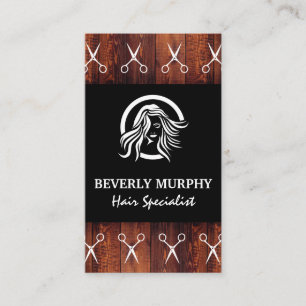 Carte De Visite Logo de la liste de cheveux Ciseaux salons Déc