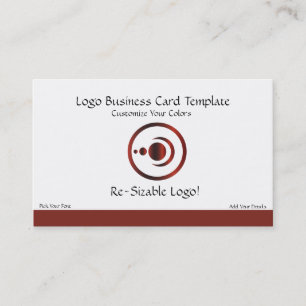 Carte De Visite Logo de la Lune et des planètes du Croissant-Rouge