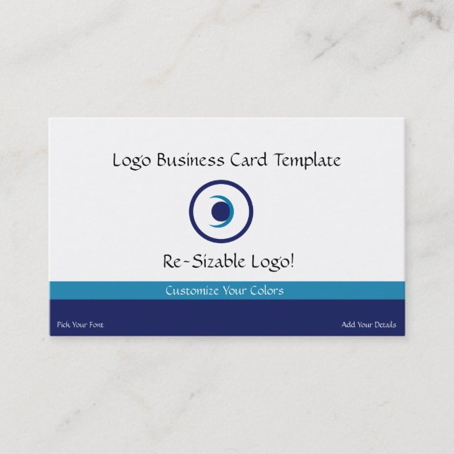 Carte De Visite Logo de la Lune et des Planètes du Croissant turqu (Devant)