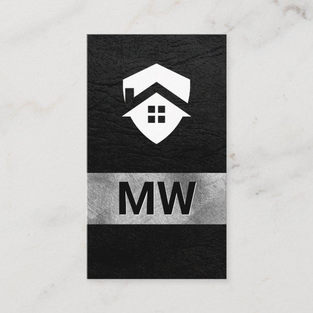 Carte De Visite Logo de la maison | Architecte immobilier (Devant)
