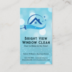 Carte De Visite Logo de la maison de nettoyage des jambes