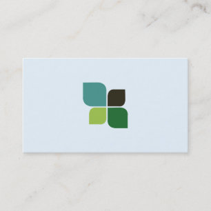 Carte De Visite Logo de la nature (bleu d'alice)