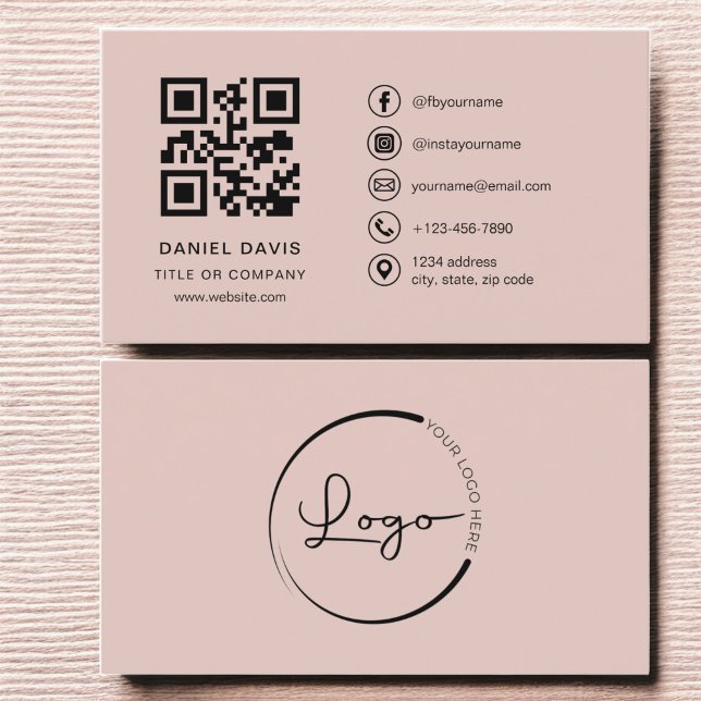 Carte De Visite Logo de la société professionnelle Terracotta Code (Créateur téléchargé)