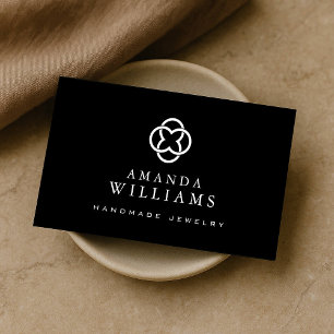 Carte De Visite Logo de la Vestiaire moderne Boutique de luxe Noir