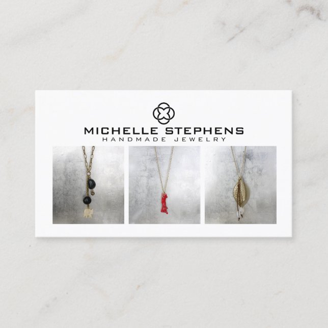 Carte De Visite Logo de la Vestiaire moderne Boutique de luxe Phot (Devant)