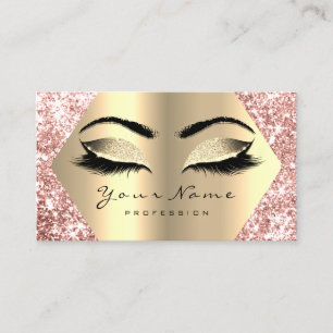 Carte De Visite Logo de l'artiste Rose de maquillage de Parties sc