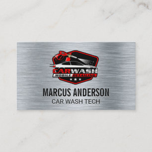 Carte De Visite Logo de lavage automatique de voiture Magasin de
