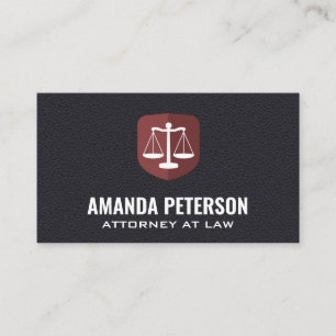 Carte De Visite Logo de l'échelle de justice Droit Arrière - p