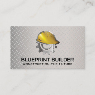 Carte De Visite Logo de l'entreprise de construction Arrière - p