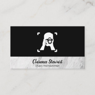 Carte De Visite Logo de l'homme prenant une photo