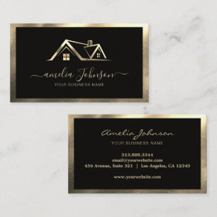 Carte De Visite Logo de Maison de Courtage Immobilier Professionne