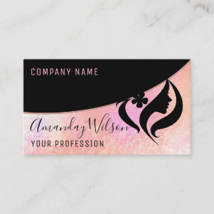 Carte De Visite Logo de maquillage pour coiffeurs professionnels