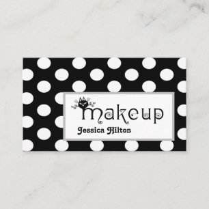 Carte De Visite Logo de maquillage professionnel pois
