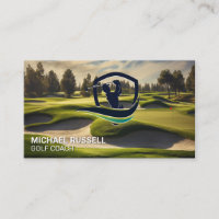 Logo de navigation de golf | Arrière - plan du ter