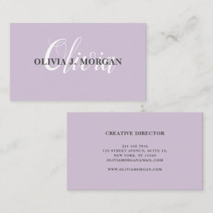 Carte De Visite logo de nom professionnel minimaliste écriture mod