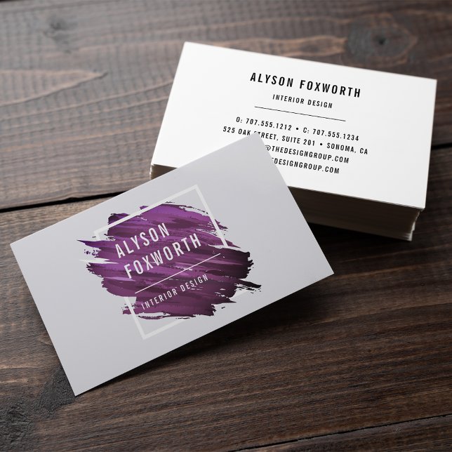 Carte De Visite Logo de peinture Abstrait (Créateur téléchargé)