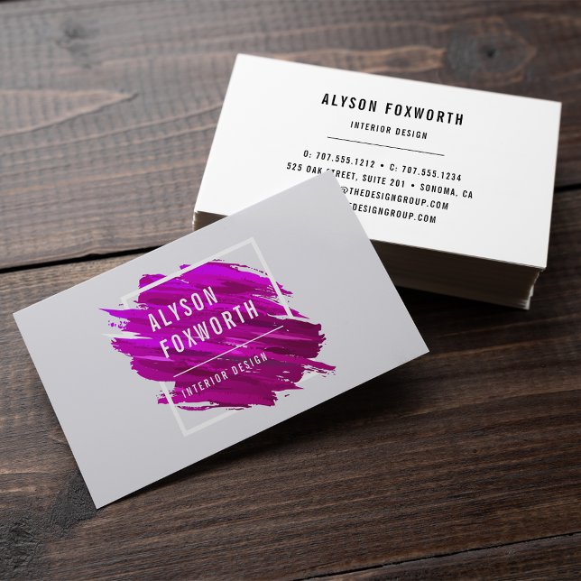 Carte De Visite Logo de peinture Abstrait (Créateur téléchargé)