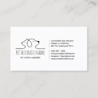 Logo de petsitter chien et chat vétérinaire