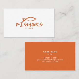 Carte De Visite Logo de poisson Jésus Edgy chrétien