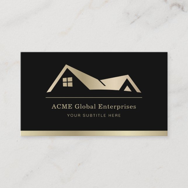 Carte De Visite Logo de promoteur immobilier moderne (Devant)
