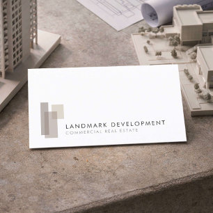 Carte De Visite Logo de promoteur immobilier moderne