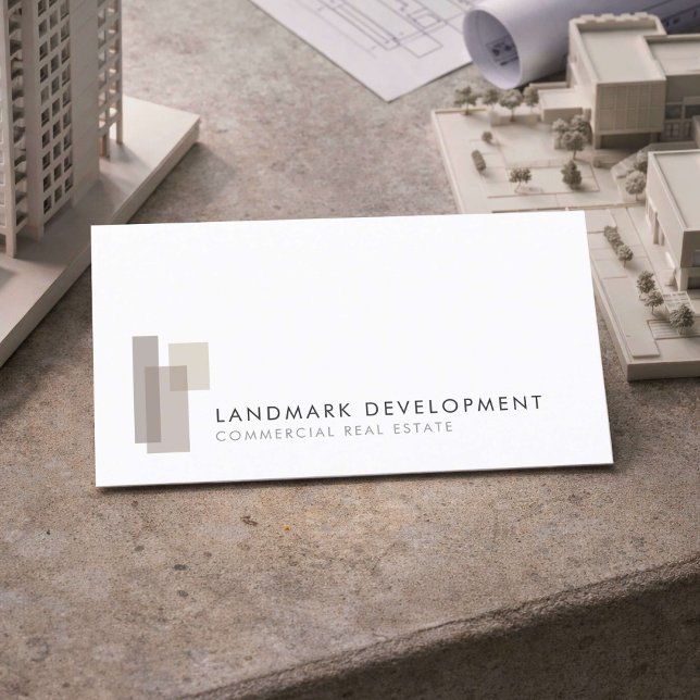 Carte De Visite Logo de promoteur immobilier moderne (Créateur téléchargé)