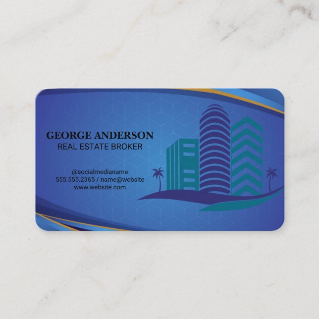 Carte De Visite Logo de propriété | Bâtiments immobiliers  (Devant)