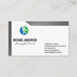 Carte De Visite Logo de remise en forme   Formateur personnel