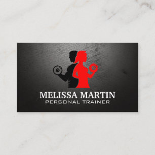 Carte De Visite Logo de remise en forme   Séances de formation