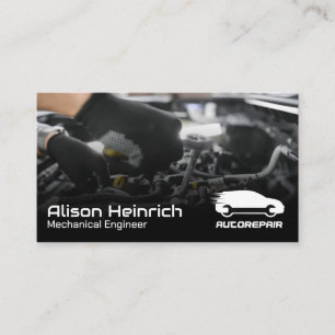 Carte De Visite Logo de réparation automatique Voiture de servic