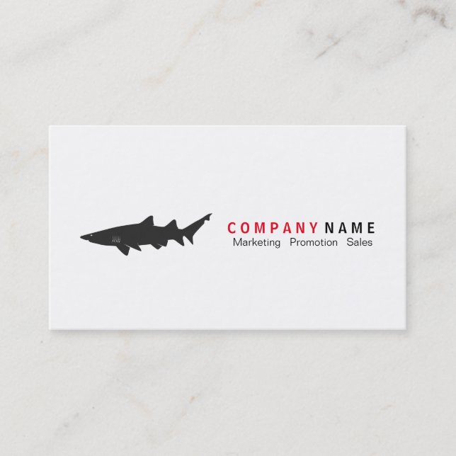 Carte De Visite Logo de requin (Devant)