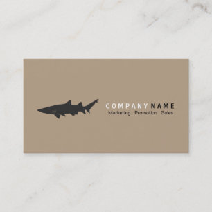 Carte De Visite Logo de requin arrière - plan