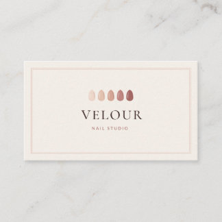 Carte De Visite Logo de salon de manucure Swatch Polish Neutre