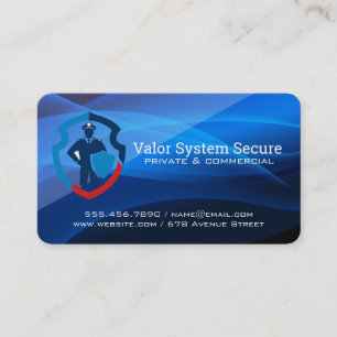Carte De Visite Logo de sécurité   Agence de protection