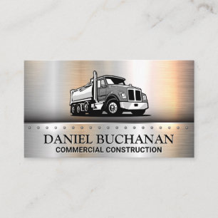 Carte De Visite Logo de semi-remorque Conducteur commercial