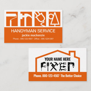 Carte De Visite Logo de service de constructeurs époustouflant Con