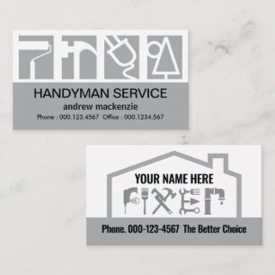 Carte De Visite Logo de service de constructeurs époustouflants Co