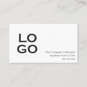 Carte De Visite Logo de société ou d'entreprise personnalisé