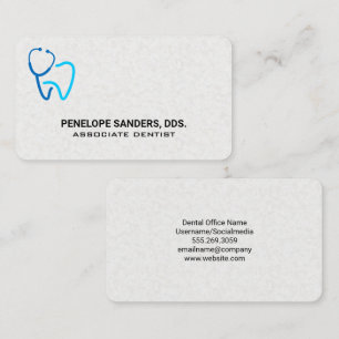 Carte De Visite Logo de soins dentaires Médecin