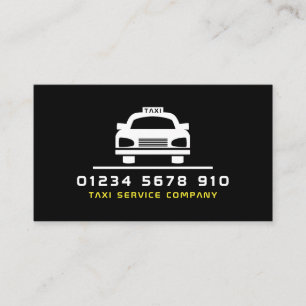 Carte De Visite Logo de taxi blanc, Tarifs