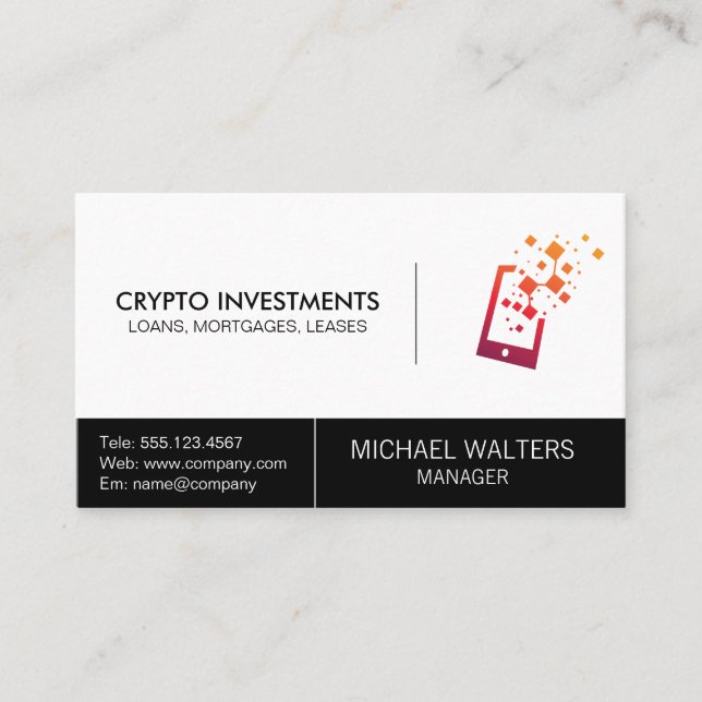 Carte De Visite Logo de technologie (Devant)