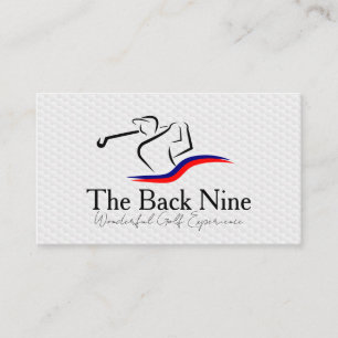 Carte De Visite Logo de terrain de golf Sports