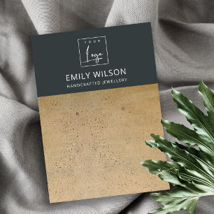 CARTE DE VISITE LOGO DE TEXTURE DE TERRACOTTE NOIR DE RUSSIE ÉCRAN