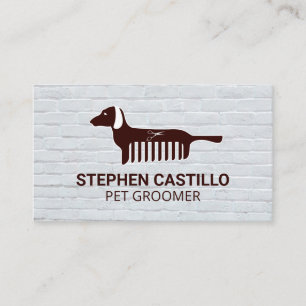 Carte De Visite Logo de toilettage pour animaux